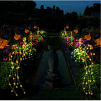 Solar Cascading LED Garden Light with Watering Can Design