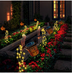 Solar Cascading LED Garden Light with Watering Can Design
