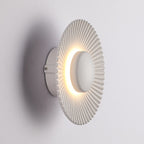 Modern Wall Lamp with Metallic Sun Design