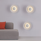 Modern Wall Lamp with Metallic Sun Design