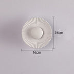 Modern Wall Lamp with Metallic Sun Design