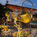 Solar Cascading LED Garden Light with Watering Can Design