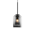 Modern Kitchen Island Light with Tinted Glass Shade