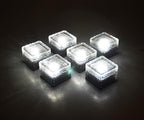 Color-Changing Solar Cube Light for Garden with Water Ripple Design