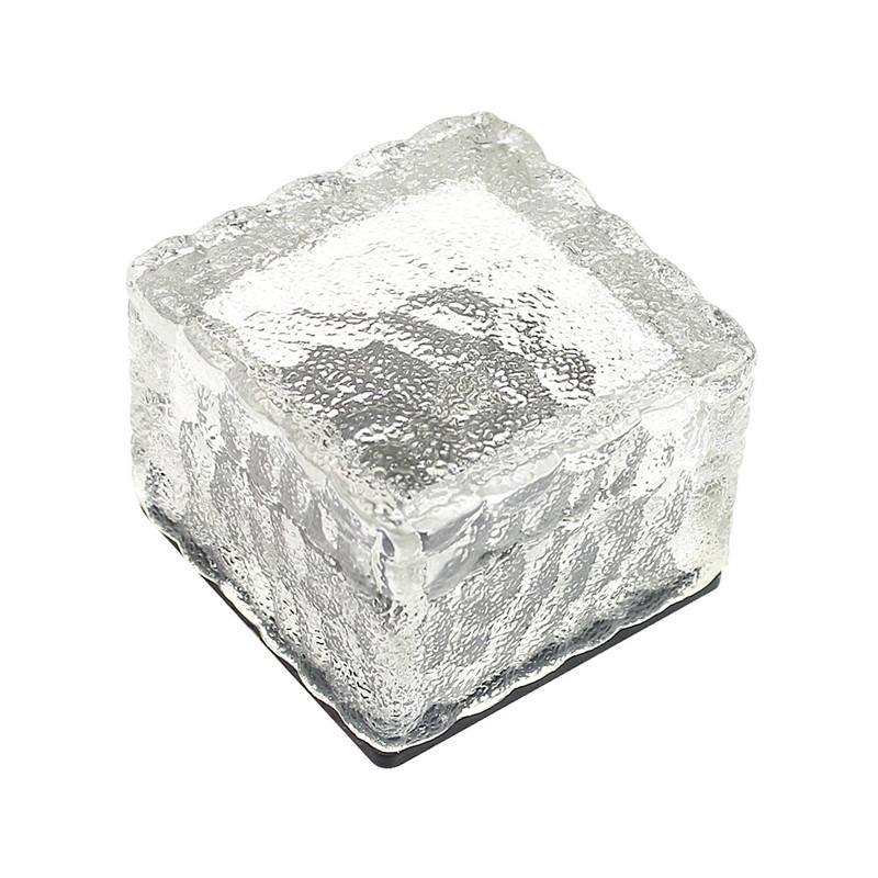 Color-Changing Solar Cube Light for Garden with Water Ripple Design