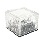 Color-Changing Solar Cube Light for Garden with Water Ripple Design