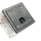 Color-Changing Solar Cube Light for Garden with Water Ripple Design