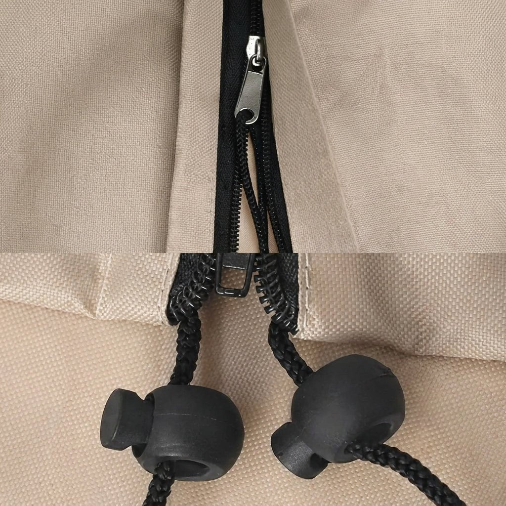 Outdoor Parasol Protective Sleeve with Zipper