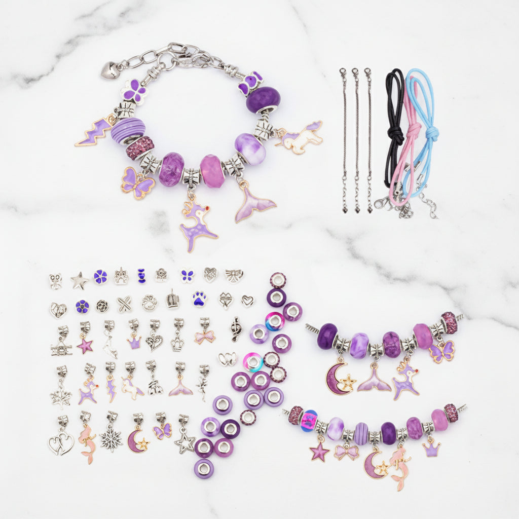 DIY Jewelry Kit for Kids - Bracelet Making Set for Mother's Day Gift