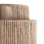 Bamboo Wall Light with Handwoven Rattan Design