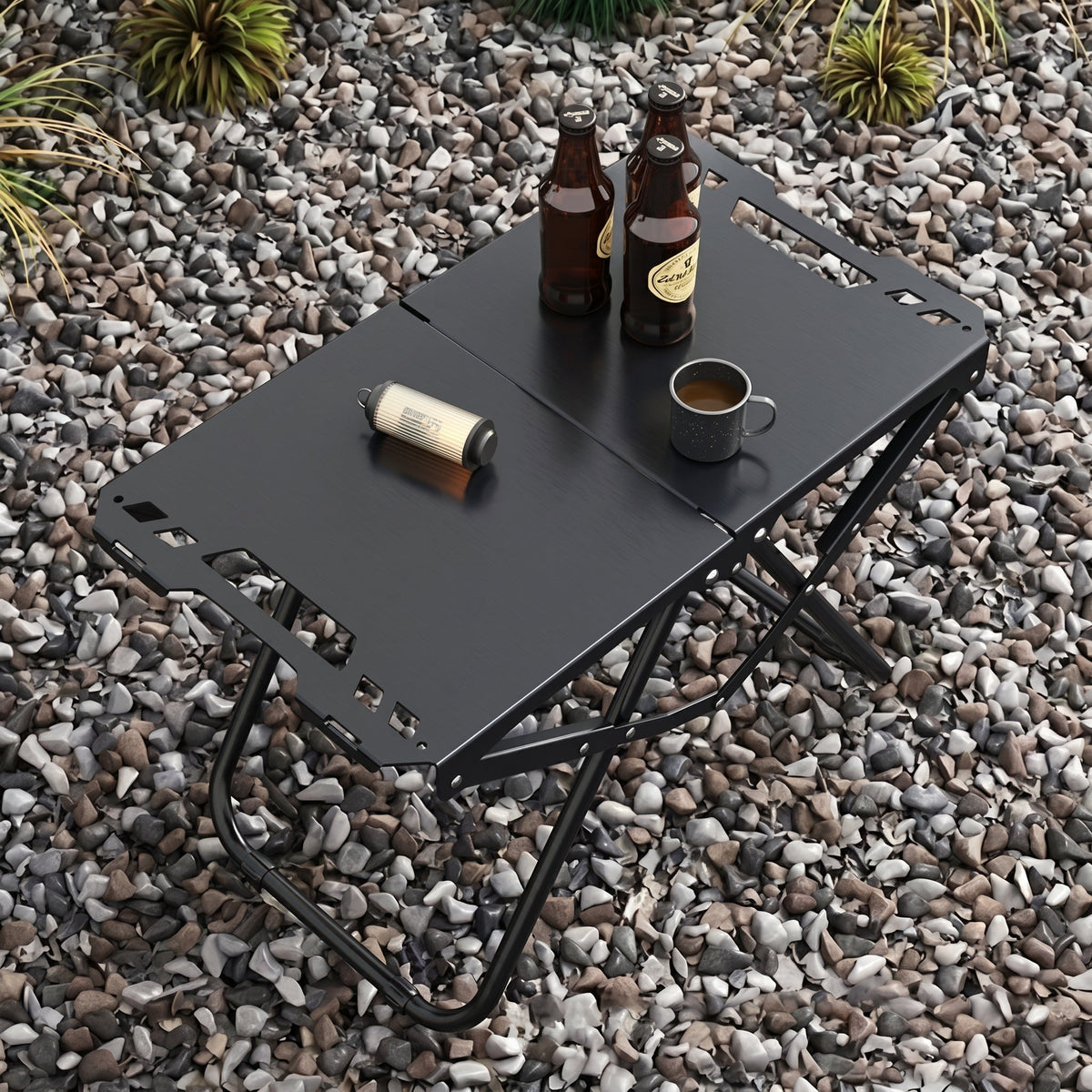 Folding Camping Table - Portable Rectangular Design