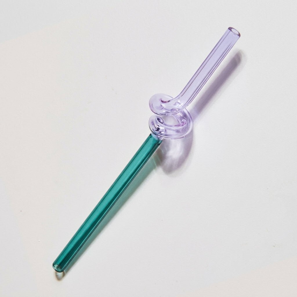 Twisted Glass Straw - Eco-Friendly and Reusable