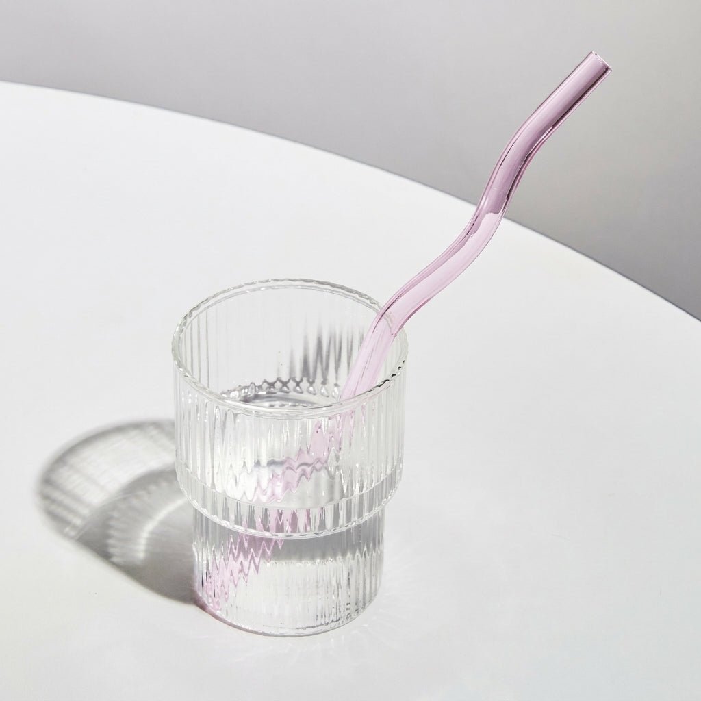 Twisted Glass Straw - Eco-Friendly and Reusable