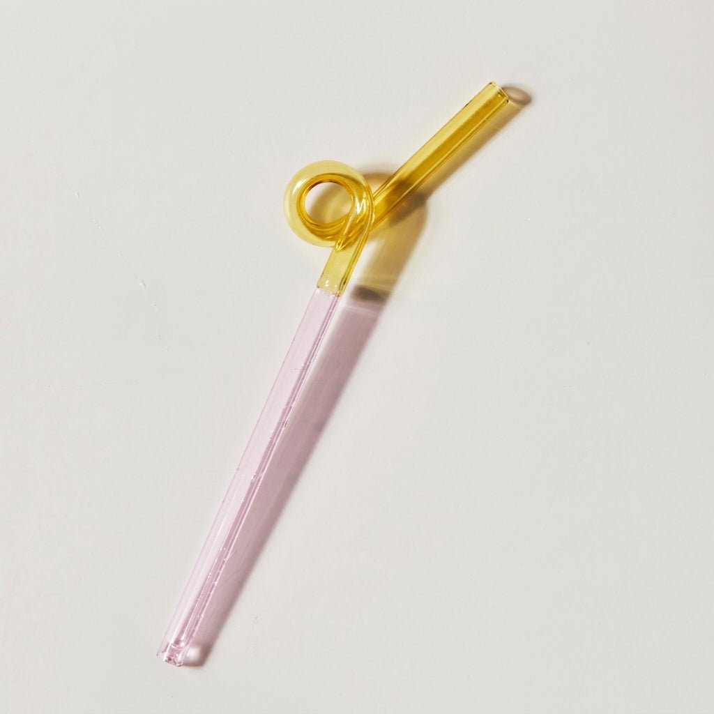 Twisted Glass Straw - Eco-Friendly and Reusable