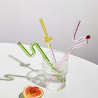 Twisted Glass Straw - Eco-Friendly and Reusable