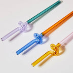 Twisted Glass Straw - Eco-Friendly and Reusable