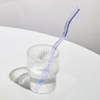 Twisted Glass Straw - Eco-Friendly and Reusable
