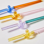 Twisted Glass Straw - Eco-Friendly and Reusable
