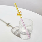 Twisted Glass Straw - Eco-Friendly and Reusable