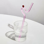Twisted Glass Straw - Eco-Friendly and Reusable