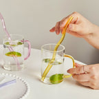 Twisted Glass Straw - Eco-Friendly and Reusable