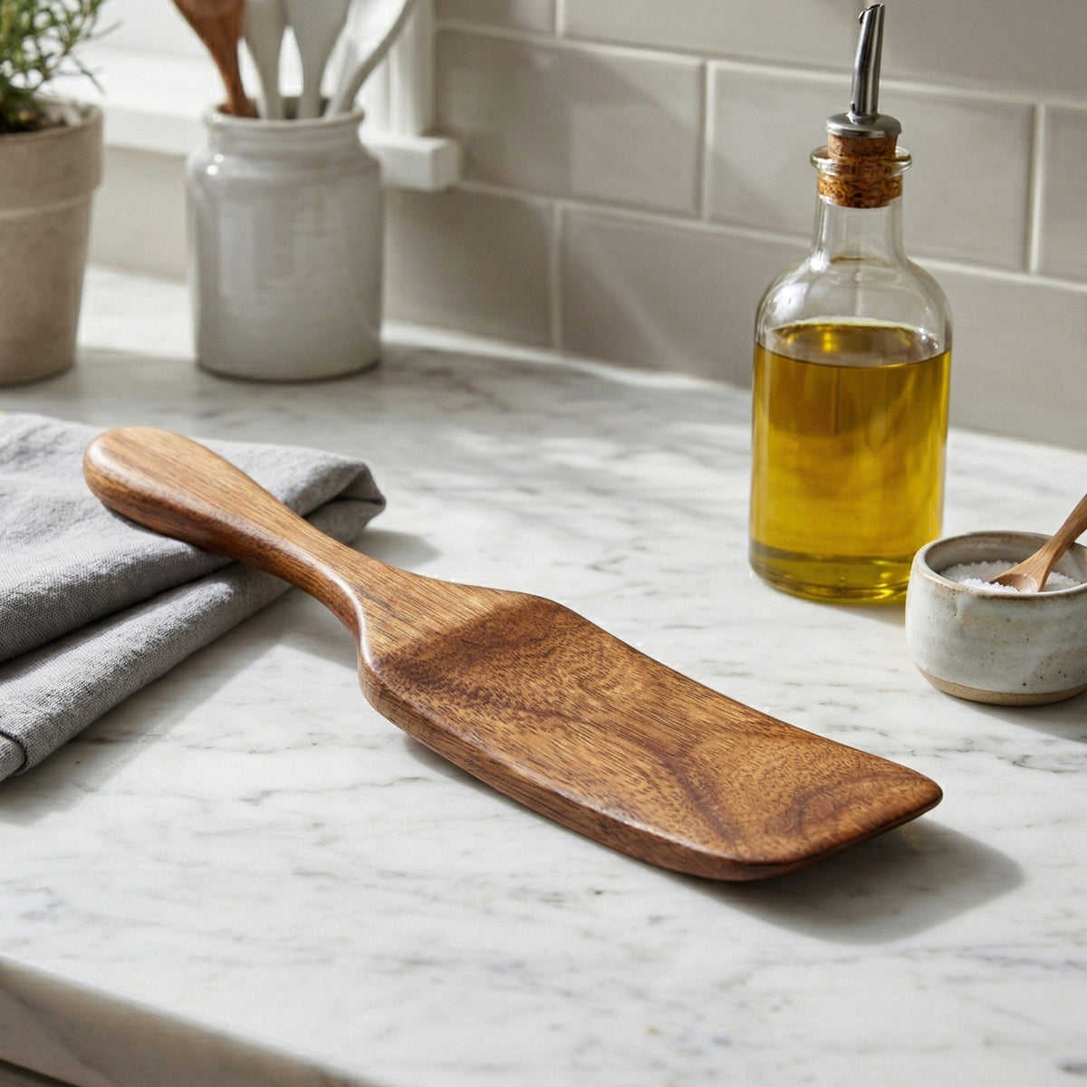 Sturdy Wooden Turner for Cooking