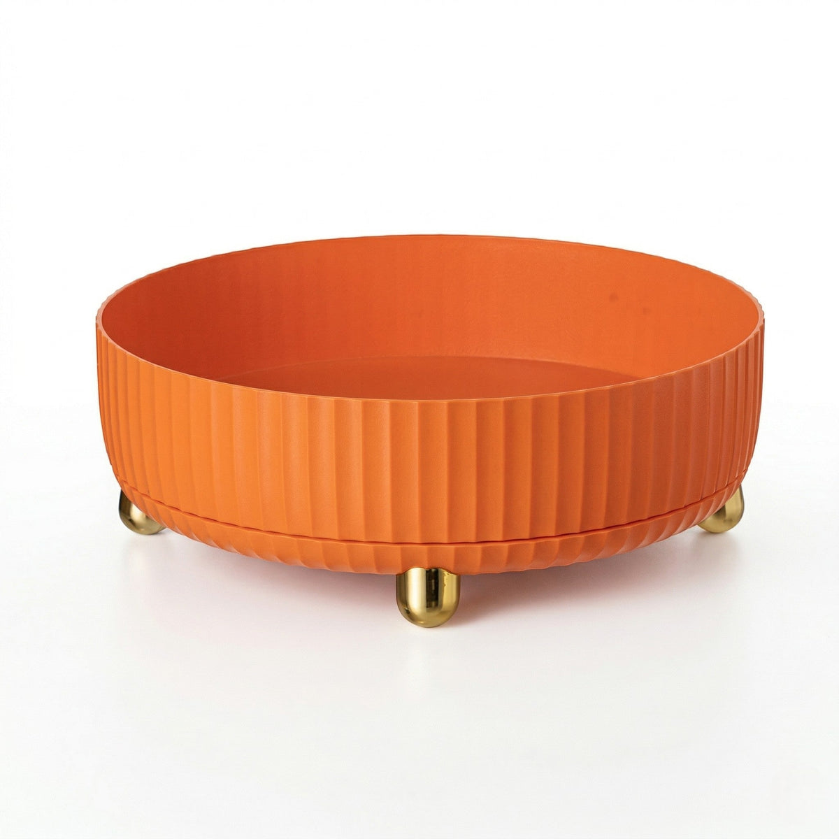 Ribbed Design Rotating Storage Tray