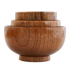 Wooden Bowl on Stand Base - Round Design