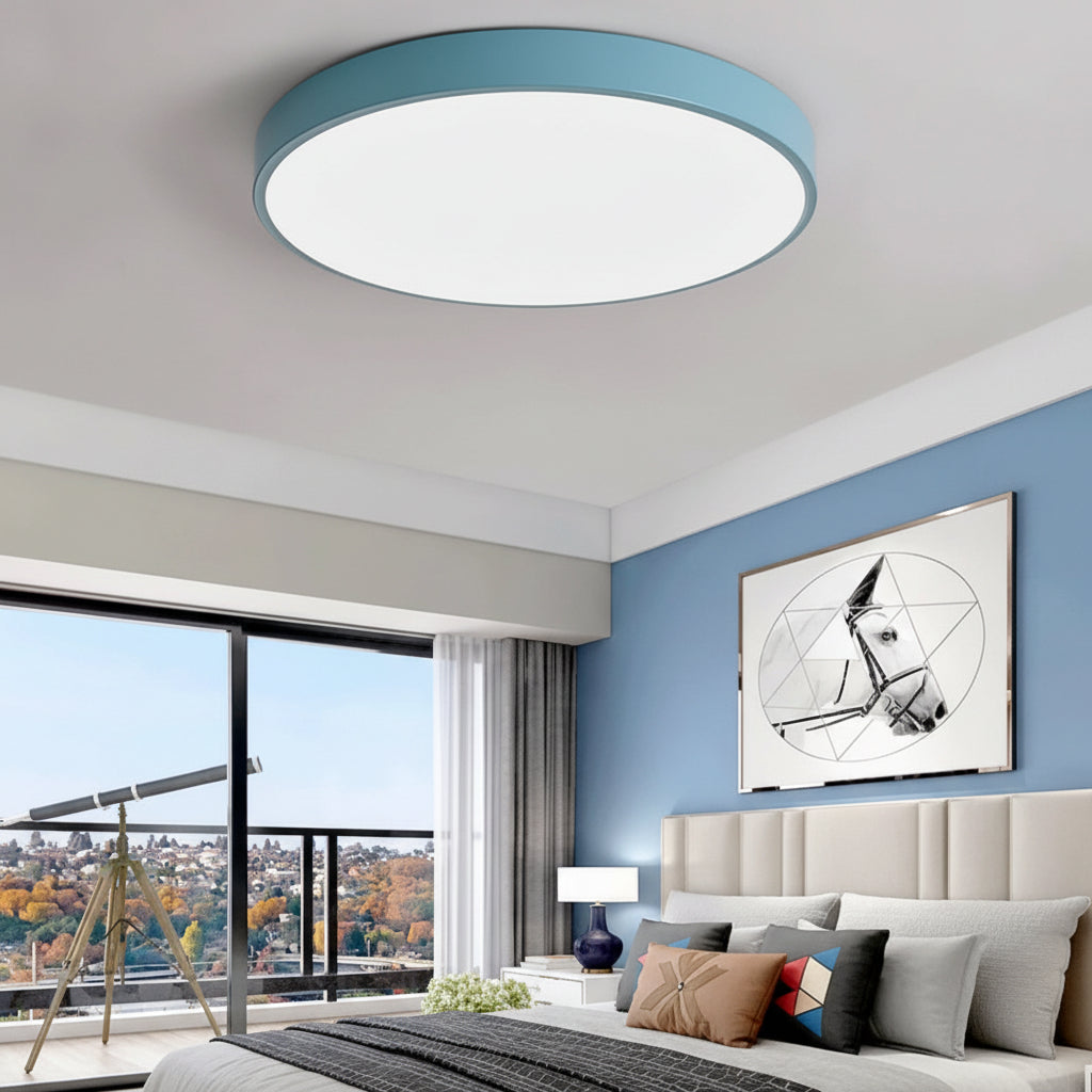 Modern Round LED Flush Mount Ceiling Light for Living Room
