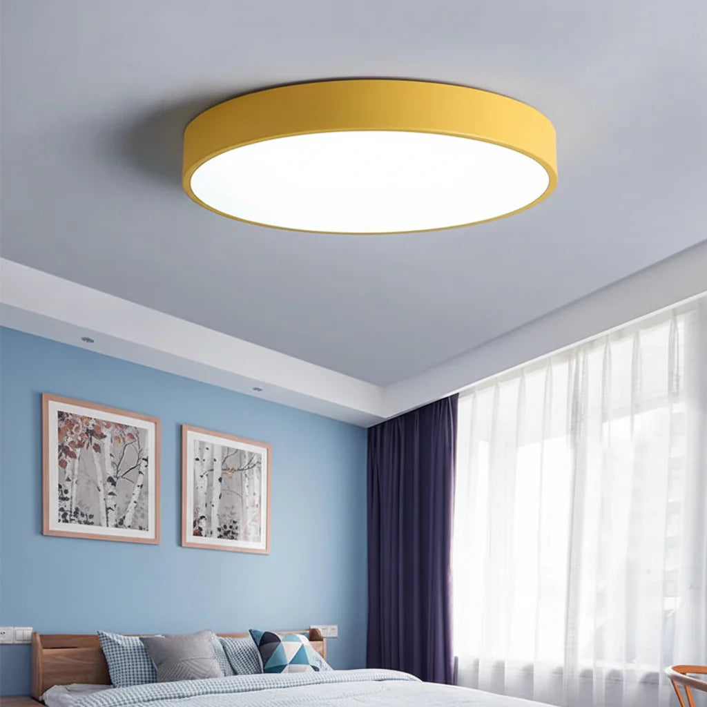 Modern Round LED Flush Mount Ceiling Light for Living Room