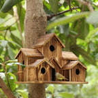 Outdoor Birdhouse with Natural Rustic Style