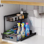 SmartFit 2-Tier Roll-Out Under Sink Storage Solution