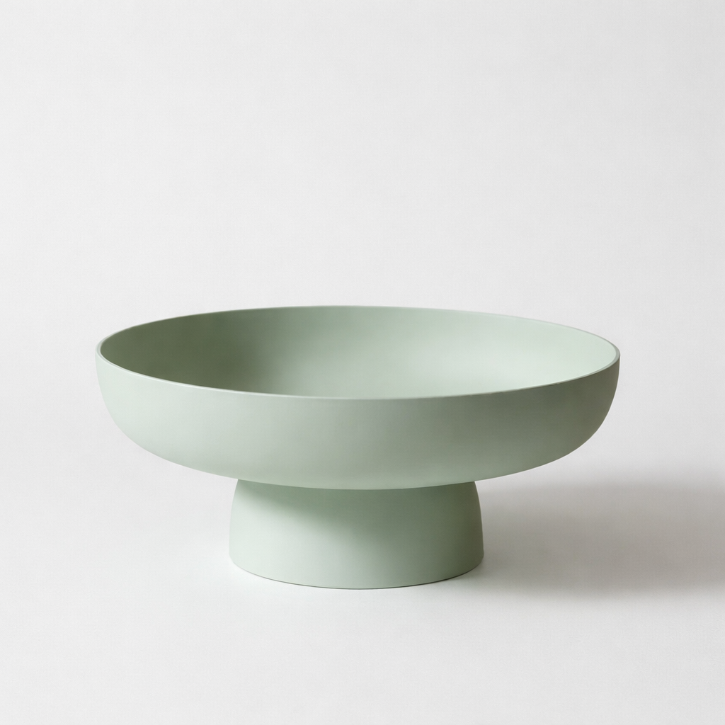 Decorative Pedestal Fruit Bowl for Kitchen Counter Serving
