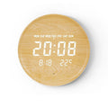 LED Display Digital Wall Clock with USB Power – Scandinavian Style