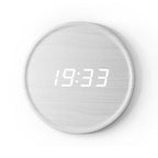 LED Display Digital Wall Clock with USB Power – Scandinavian Style