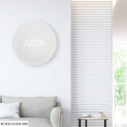 LED Display Digital Wall Clock with USB Power – Scandinavian Style