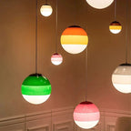 Modern Pendant Light with Colorful Gradient Glass Design