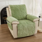 Non-Slip Recliner Chair Protector Cover in Green