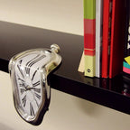 Roman Numeral Wall Clock with Decorative Melting Design