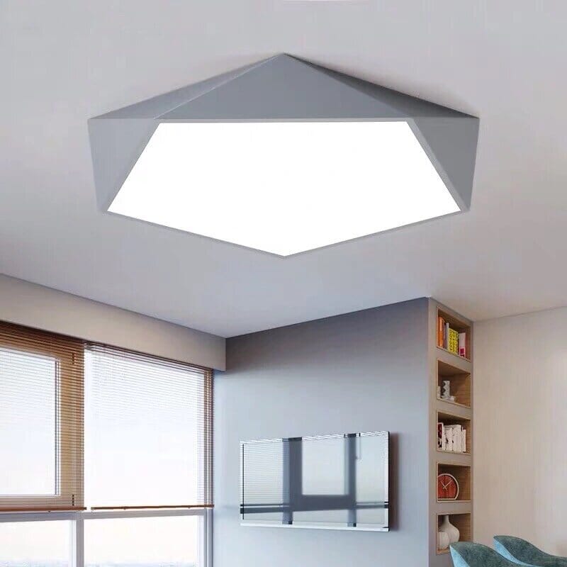 Modern LED Ceiling Light Fixture with Geometric Design