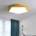 Modern LED Ceiling Light Fixture with Geometric Design