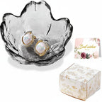 Flower-Shaped Ceramic Ring Holder Tray for Mother's Day Gift