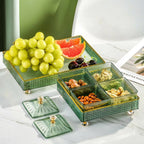 Compartmentalized Snack Container with Cover