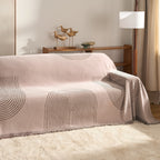 Modern Geometric Patterned Sofa Blanket