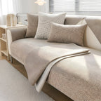 Textured Waffle Fabric Pattern Sofa Blanket