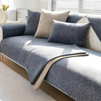Textured Waffle Fabric Pattern Sofa Blanket