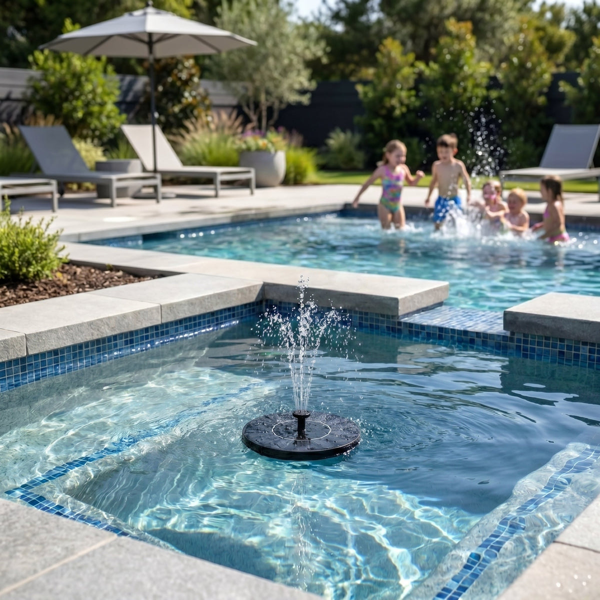 Floating Solar Fountain for Pools and Garden Ponds