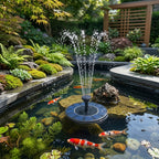 Floating Solar Water Pump with Fountain Feature