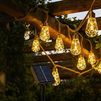 Outdoor Solar String Lights – Hemp Rope, 8 Lighting Modes, IP65