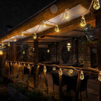 Outdoor Solar String Lights – Hemp Rope, 8 Lighting Modes, IP65